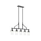 Kichler Everett 52379BK 5-Lights 375W Black Linear Chandelier