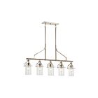 Kichler 52379PN 5-Lights Polished Nickel 75W Linear Chandelier