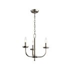 Kichler 52383NI 3-Lights Brushed Nickel 60W 1-Tier Chandelier