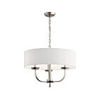 Kichler 52384NI 3-Lights Brushed Nickel 60W 1-Tier Chandelier