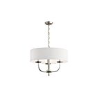 Kichler 52384NI 3-Lights Brushed Nickel 60W 1-Tier Chandelier