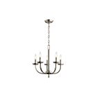 Kichler 52385NI 5-Lights Brushed Nickel 60W 1-Tier Chandelier