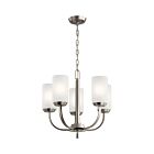 Kichler 52386NI 5-Lights Brushed Nickel 60W 1-Tier Chandelier