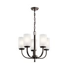 Kichler 52386OZ 5-Lights Olde Bronze 60W 1-Tier Chandelier