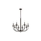 Kichler 52388OZ 8-Lights Olde Bronze 60W 1-Tier Chandelier