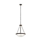 Kichler 52393OZ 3-Lights Olde Bronze 75W Inverted Pendant