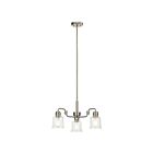 Kichler 52397NI 3-Lights Nickel Textured Chandelier