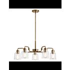 Kichler 52398WBR 5-Lights Weathered Brass 75W 1-Tier Chandelier