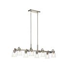 Kichler 52400NI 8-Lights Nickel Textured Chandelier
