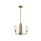 Kichler 52410BNB 3-Lights Brushed Natural Brass 60W 1-Tier Chandelier