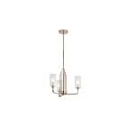 Kichler 52410PN 3-Lights Polished Nickel 60W 1-Tier Chandelier