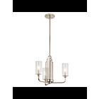Kichler 52410PN 3-Lights Polished Nickel 60W 1-Tier Chandelier