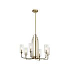 Kichler 52411BNB 6-Lights Brushed Natural Brass 60W 1-Tier Chandelier