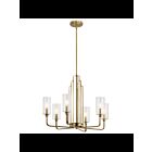 Kichler 52411BNB 6-Lights Brushed Natural Brass 60W 1-Tier Chandelier
