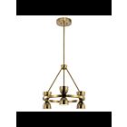 Kichler 52417BNBLED 6-Lights Brushed Natural Brass LED Round Chandelier