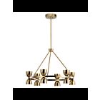 Kichler 52418BNBLED 12-Lights Brushed Natural Brass LED Round Chandelier