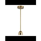 Kichler 52419BNBLED 1-Light Brushed Natural Brass LED Mini Pendant