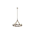 Kichler 52421BNB 10-Lights Brushed Natural Brass 60W Round Chandelier