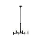 Kichler Torvee 52424BK 6-Lights 360W Black Chandelier