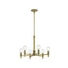 Kichler 52424BNB 6-Lights Brushed Natural Brass 60W 1-Tier Chandelier
