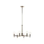 Kichler 52424PN 6-Lights Nickel Textured Chandelier