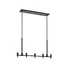 Kichler Torvee 52425BK 5-Lights 300W Black Linear Chandelier