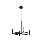 Kichler 52426BK 4-Lights 240W Black Chandelier