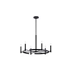Kichler 52427BK 6-Lights Black 60W Round Chandelier