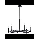 Kichler 52427BK 6-Lights Black 60W Round Chandelier