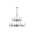 Kichler 52428PN 12-Lights Polished Nickel 60W Round Chandelier
