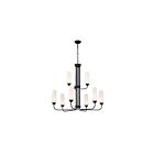 Kichler Truby 52482BK 9-Lights 50W Black Chandelier