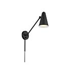 Kichler 52485BKB Sylvia 1-Light Black 13W Wall Sconce
