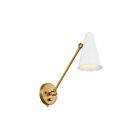Kichler 52485NBRW Natural Brass & White Wall Sconce