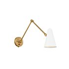 Kichler 52486NBRW Natural Brass & White Wall Sconce