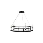 Kichler Rosalind 52490BK 6-Lights 360W Black Chandelier