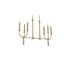 Kichler 52495BNB 6-Lights Brushed Natural Brass 360W 1-tier Chandelier