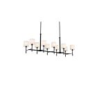 Kichler 52503BK 10-Lights Black 400W Rod Chandelier