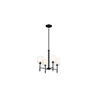 Kichler 52504BK 4-Lights Black 160W Rod Chandelier