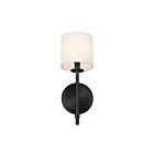 Kichler 52505BK 1-Light Black 40W Wall Sconce