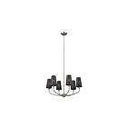 Kichler 52508CLP 6-Lights Classic Pewter 360W 1-tier Chandelier