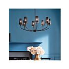 Kichler 52509BK 8-Lights Black 480W 1-tier Chandelier