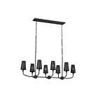 Kichler 52510BK 8-Lights Black 480W Chandelier