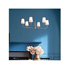 Kichler 52516PN 6-Lights Polished Nickel 150W Rod Chandelier