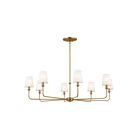Kichler 52517BNB 8-Lights Brushed Natural Brass 200W Chandelier