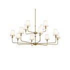 Kichler 52518BNB 12-Lights Brushed Natural Brass 300W Chandelier