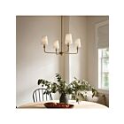 Kichler 52520BNB 4-Lights Brushed Natural Brass 100W Rod Chandelier