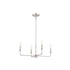 Kichler 52520PN 4-Lights Polished Nickel 100W Chandelier