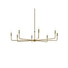 Kichler 52521BNB 8-Lights 200W Brushed Natural Brass Chandelier