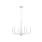 Kichler 52525WH 6-Lights White 360W Chandelier