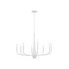 Kichler 52526WH 8-Lights White 480W Chandelier